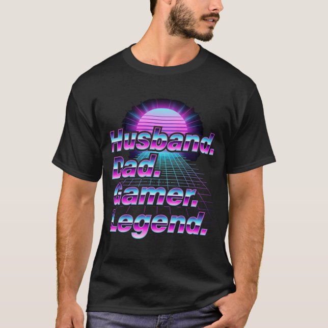 Camiseta de Presente de Música Synthwave Retro dos (Frente)