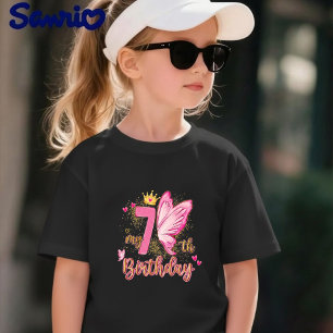Camiseta de presente de princesa 'Meu 7º Aniversár