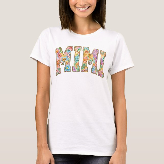 Camiseta de presente do Dia das Mães para a Vovó (Frente)
