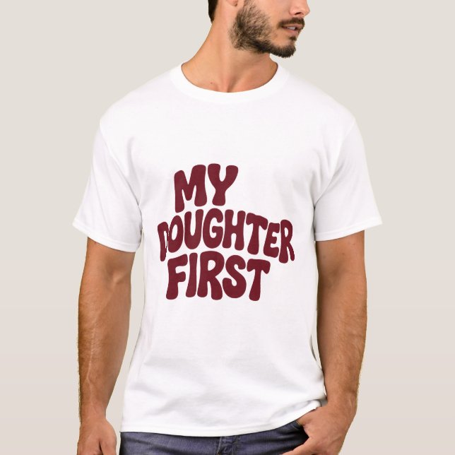 Camiseta de presente do Dia dos Pais para pai orgu (Frente)