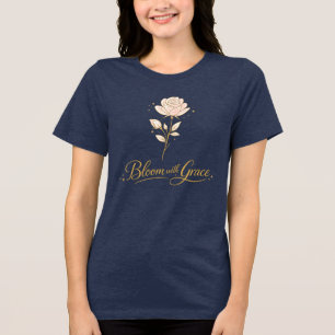 Camiseta de Presente Floral Inspirador Florescer C