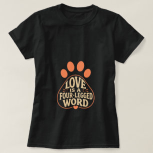 Camiseta de Presente para Dono de Pet com Tipogra