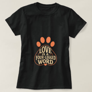 Camiseta de Presente para Dono de Pet com Tipogra