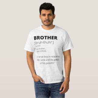 Camiseta de presente para irmãos engraçados