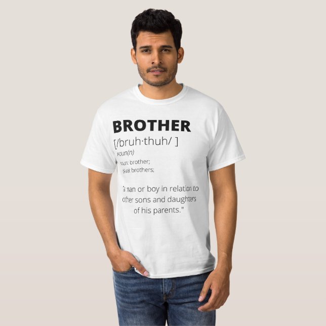 Camiseta de presente para irmãos engraçados (Frente Completa)