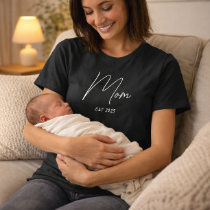 Camiseta de Presente para Mãe Recém-Constituída