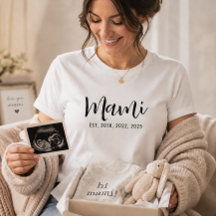 Camiseta de Presente para Nova Mãe Mami Estabeleci
