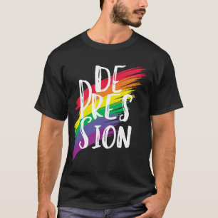 Camiseta De-Press-Ion Tee Fundo do Arco-Íris x CTFOD