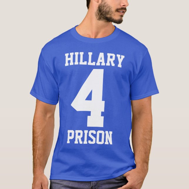 Camiseta De "PRISÃO HILLARY 4" (frente e verso) (Frente)