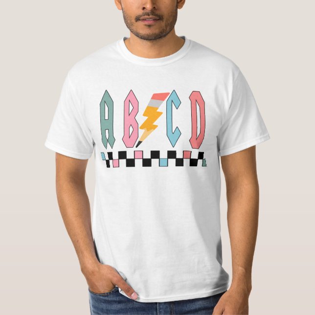 Camiseta de Professor Abcd, Presente de Apreciação (Frente)