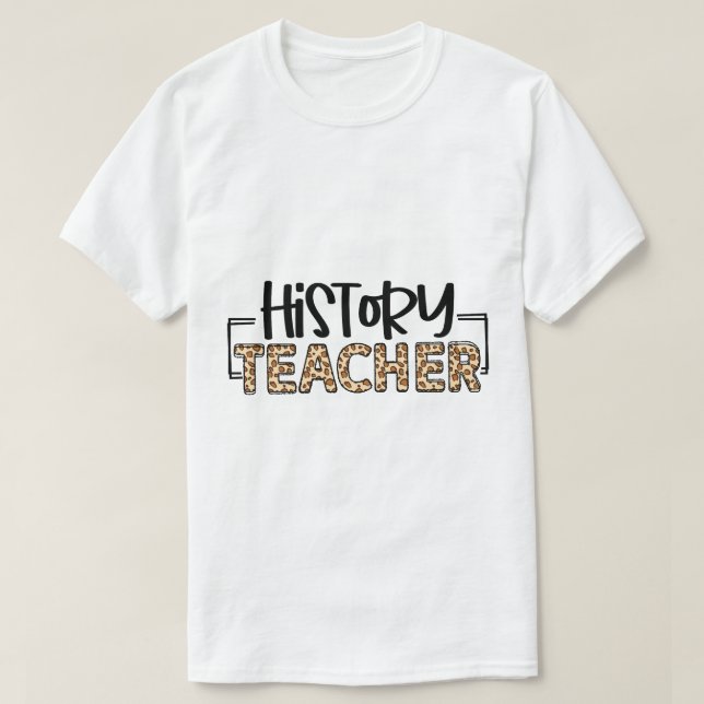 Camiseta de Professor de História (Frente do Design)