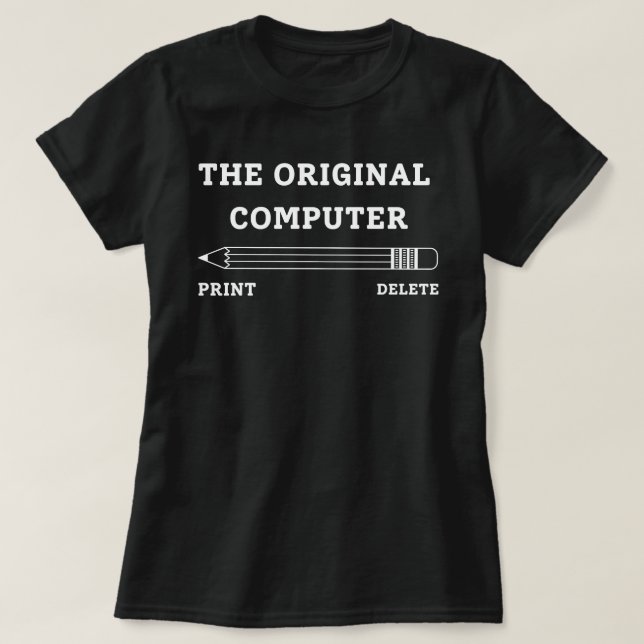 Camiseta de Professor de Informática, Camisa de Pr (Frente do Design)