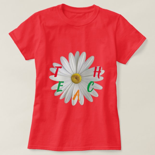 Camiseta de PROFESSOR - MARGARIDA BRANCA - MANTENH (Frente do Design)