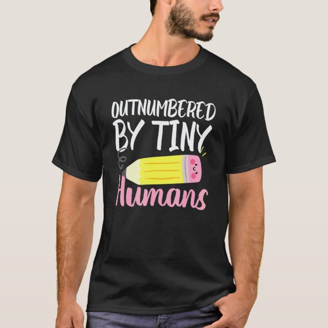 Camiseta de professora de creche, trabalhadora de  (Frente)