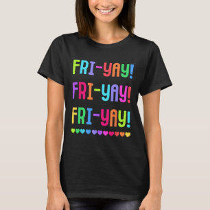 Camiseta de Professora Friyay Feliz Fri-yay Amante