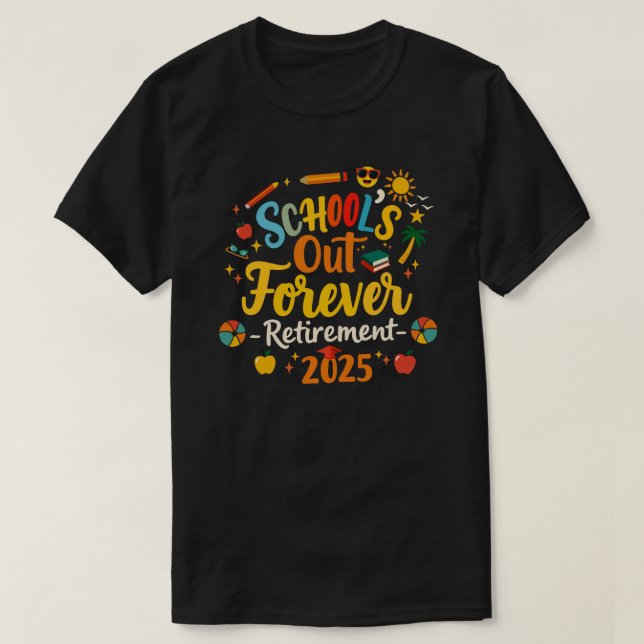 Camiseta de Professores Aposentados da Escola para (Frente do Design)