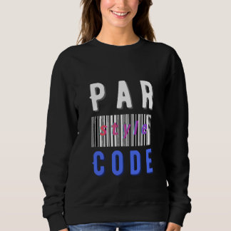Camiseta de programação de código de barras modern
