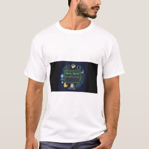 Camiseta de Programador Olá Mundo Vida de Codifi