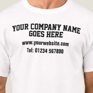 Camiseta de Promoção de Negócios da Empresa