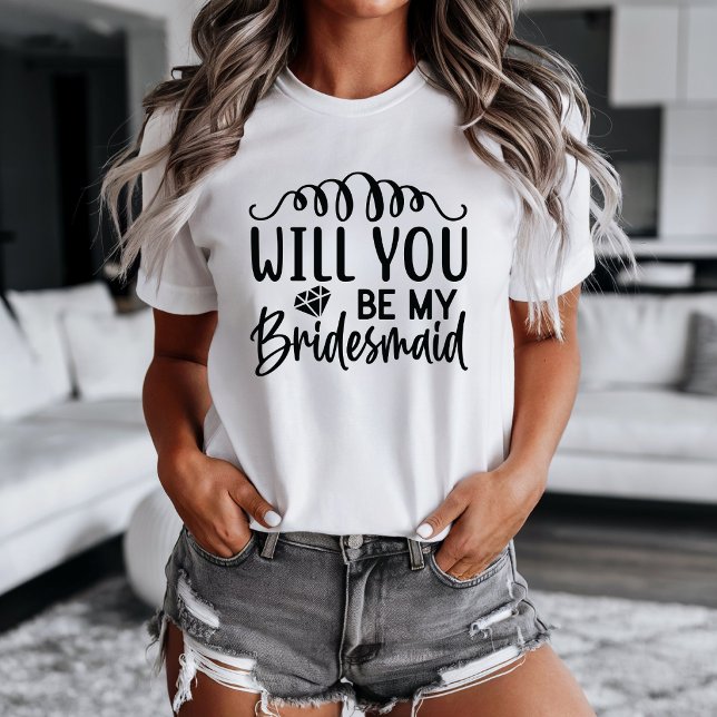 Camiseta de Proposta de Dama de Honra (Bridesmaid proposal t-shirt.)