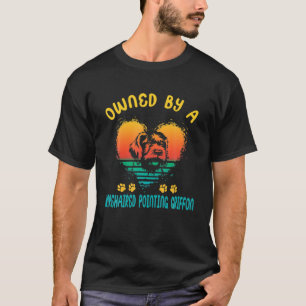 Camiseta De Propriedade De Um Griffon De Cabelo Rijo Vintag