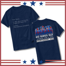 Camiseta de Protesto do Dia Sem Reis para Trump