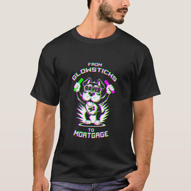 Camiseta de Pulseiras Luminosas a Hipoteca (Frente)