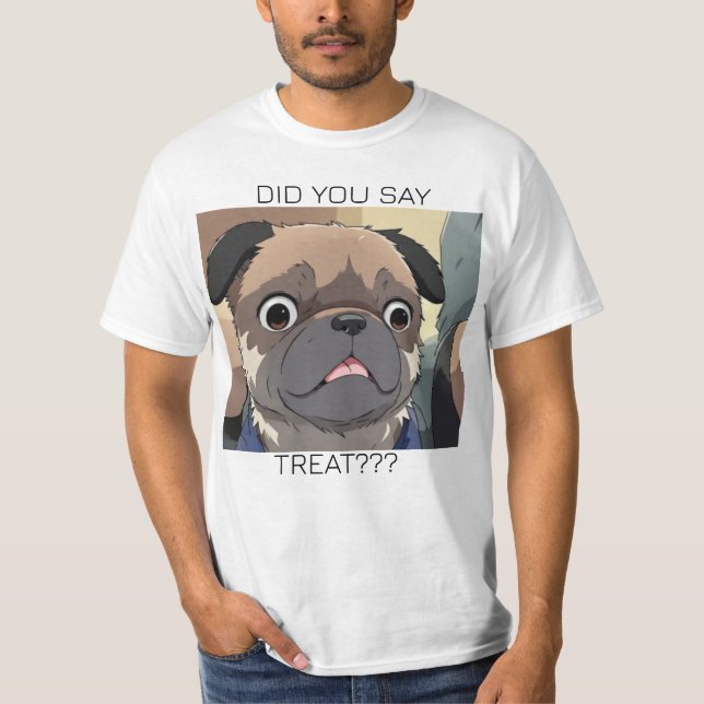 camiseta de quadrinho do PUG (Frente)