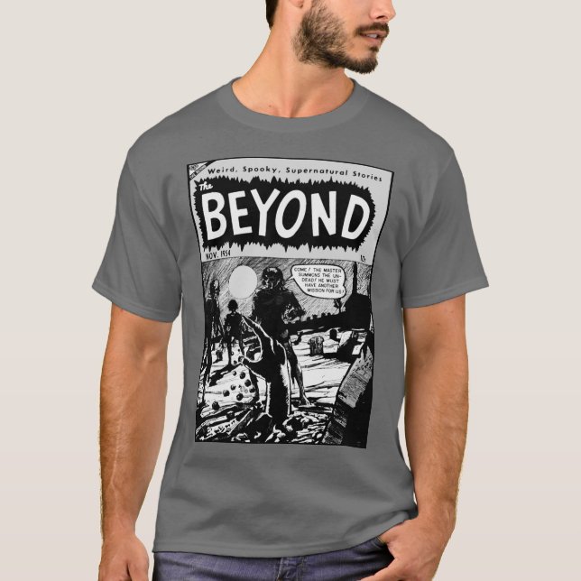 Camiseta de Quadrinhos de Terror 'The BEYOND' (Frente)