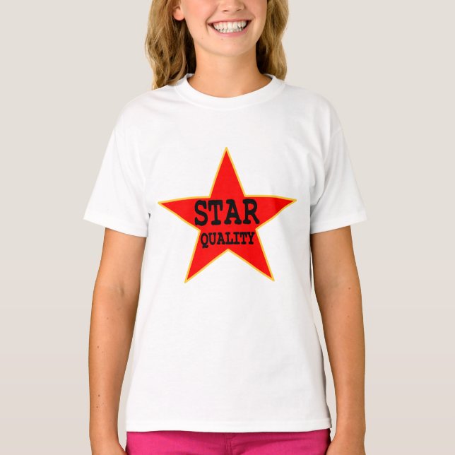 Camiseta de qualidade de estrela (Frente)