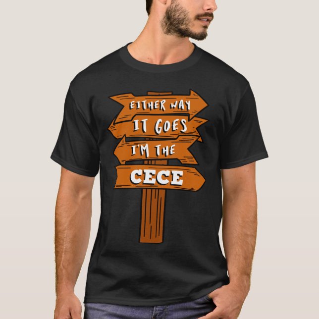Camiseta De qualquer jeito, sou o anúncio de gravidez da Ce (Frente)