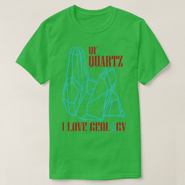 Camiseta De quartzo, adoro geologia 9 (Frente do Design)
