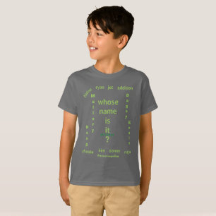 Camiseta DE QUEM SE CHAMA? 6m - 3XL/METROPOLIM T-Sh