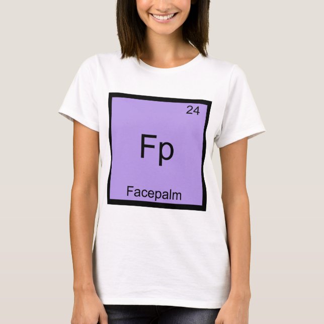 Camiseta de Química de Elemento Engraçado do Facep (Frente)