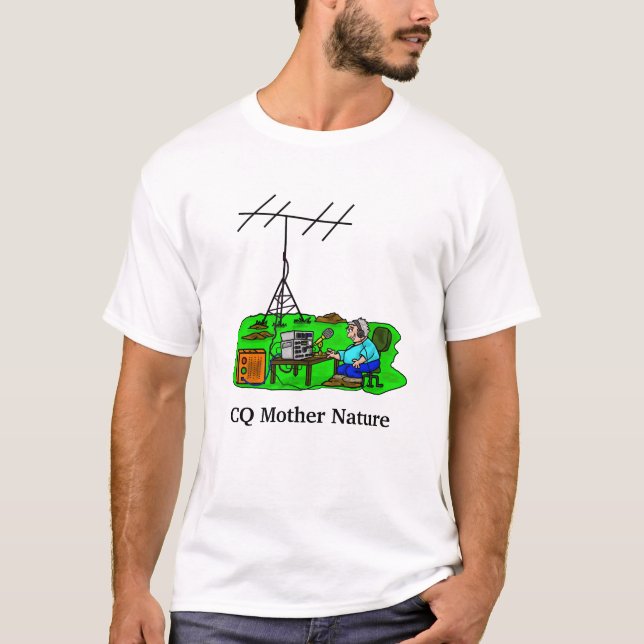 Camiseta de rádio da Mãe Natureza no Exterior do R (Frente)