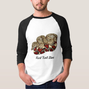 Camiseta De Raglan básico da Capa da boa vermelha da cauda