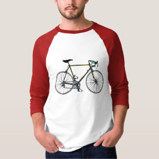 Camiseta De Raglan básico da Capa de Bycicle 3/4