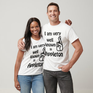 Camiseta de Raglan, do Appleton Wisconsin, Funny