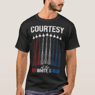 Camiseta De Red White Blue Usa Flag Fighter 4 De Julho