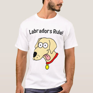 Camiseta De "regra Labradors!" O t-shirt dos homens