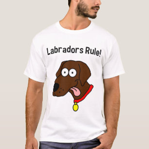 Camiseta De "regra Labradors!" O t-shirt dos homens do