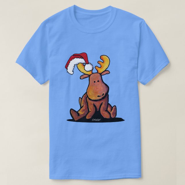 Camiseta de Rena de Natal (Frente do Design)