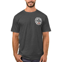 Camiseta de resgate de um caminhão de incêndio ver