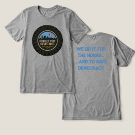 Camiseta de Resistência da Cidade da Borracha, doi