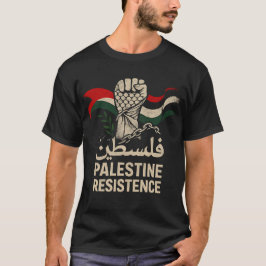 Camiseta de resistência da Palestina