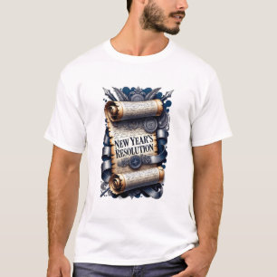 Camiseta de Resolução de Ano Novo, Pergaminho Orna