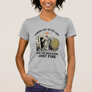 Camiseta de Ressurreição Cristã Saindo da Minha Ca