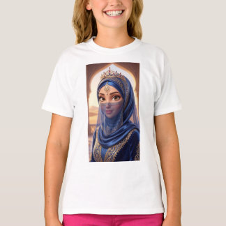 Camiseta de retrato da princesa do deserto real co