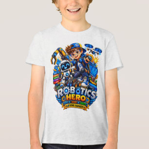 Camiseta de Robótica para Crianças Robô Engenhei