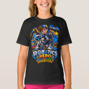 Camiseta de Robótica para Crianças Robô Engenhei